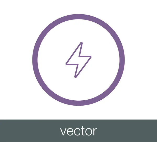 Torden web ikon . – Stock-vektor