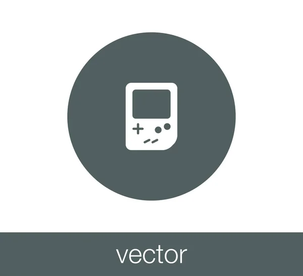 Icono de consola de juegos — Vector de stock