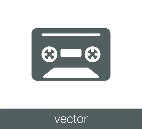 Icono de casete de audio — Archivo Imágenes Vectoriales