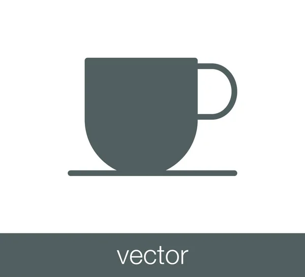 Diseño del icono de la taza — Vector de stock