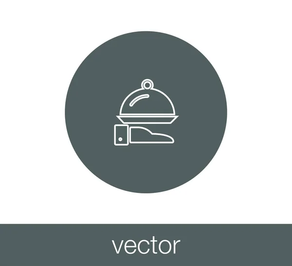 Diseño del icono de la comida — Vector de stock