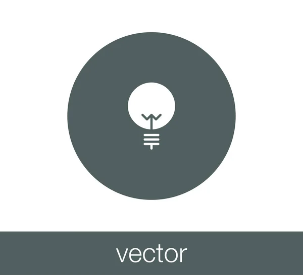 Ilustração ícone lâmpada — Vetor de Stock