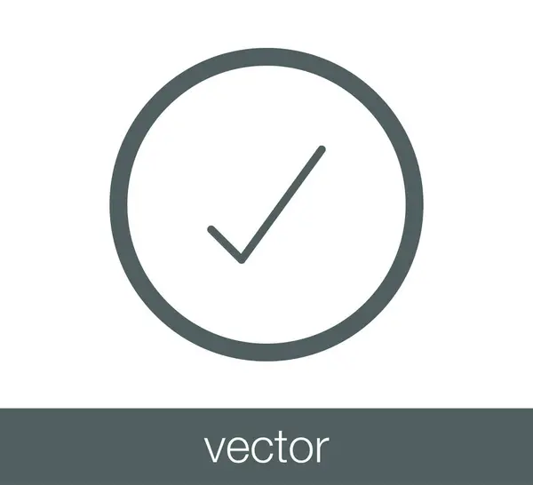 Ícone de marca de verificação . — Vetor de Stock