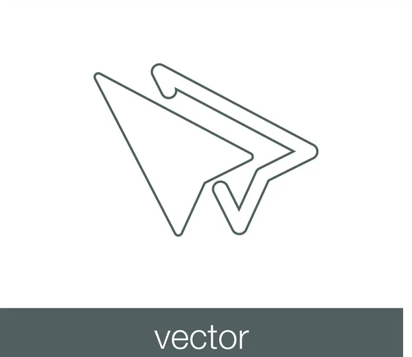 Kurzor mutató ikon. — Stock Vector