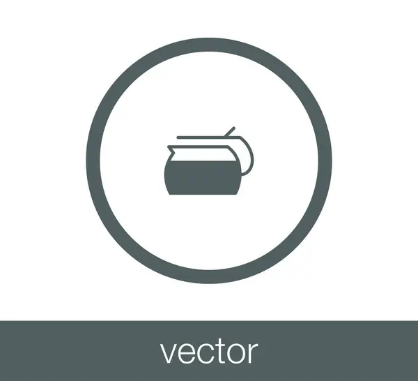 Design der Teetasse-Ikone — Stockvektor