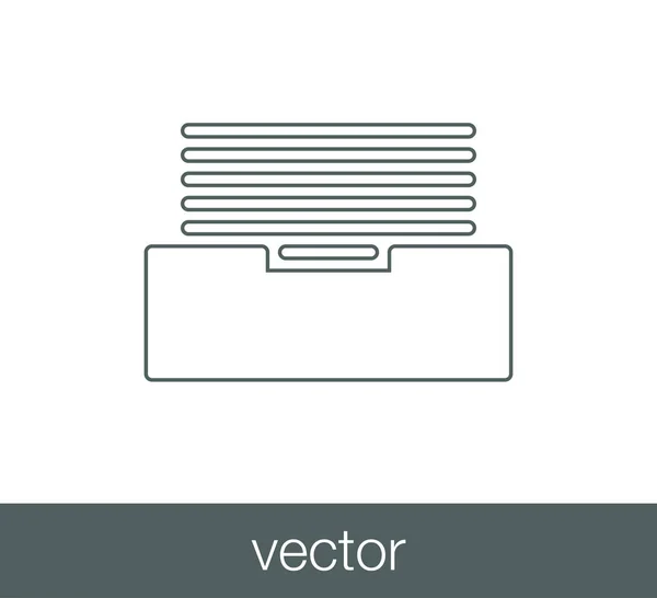 Архивная икона — стоковый вектор