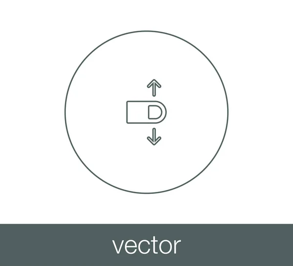 Toca el icono del gesto . — Vector de stock