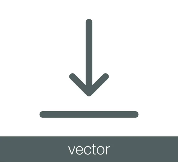 Иконка со стрелкой вниз — стоковый вектор