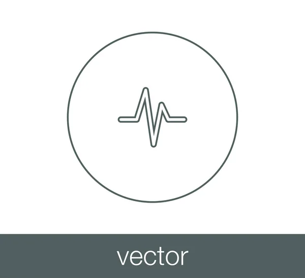 Herzschlag-Ikone. — Stockvektor