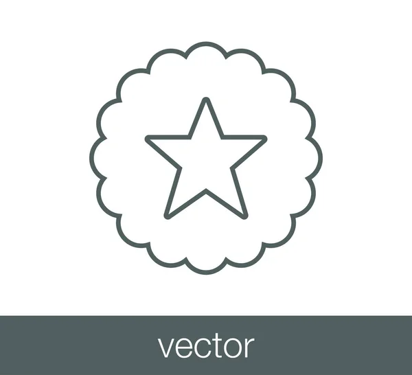 Star-Webikone — Stockvektor