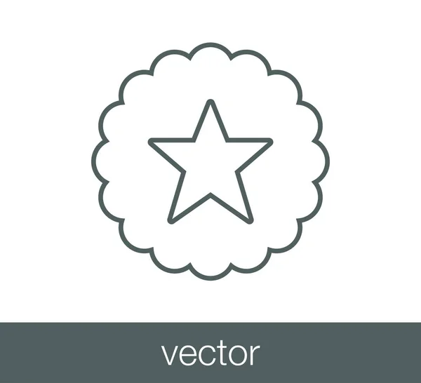 Estrella icono web — Vector de stock