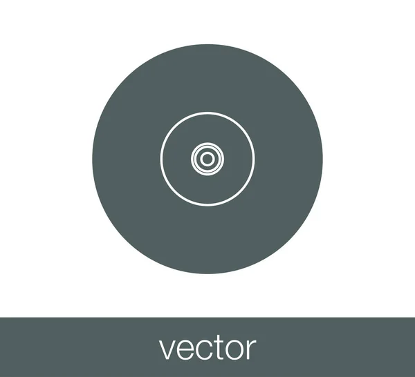 CD плоская иконка — стоковый вектор