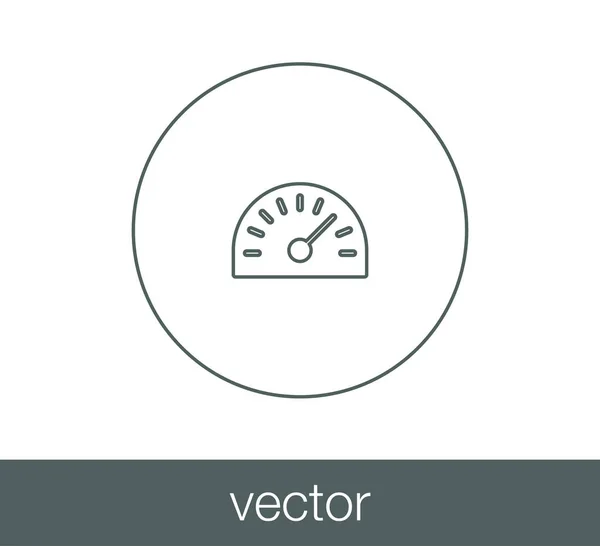 Speedometer web icon. — Stock Vector