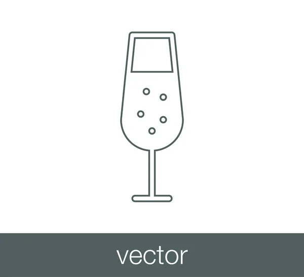 Diseño del icono de champán — Vector de stock