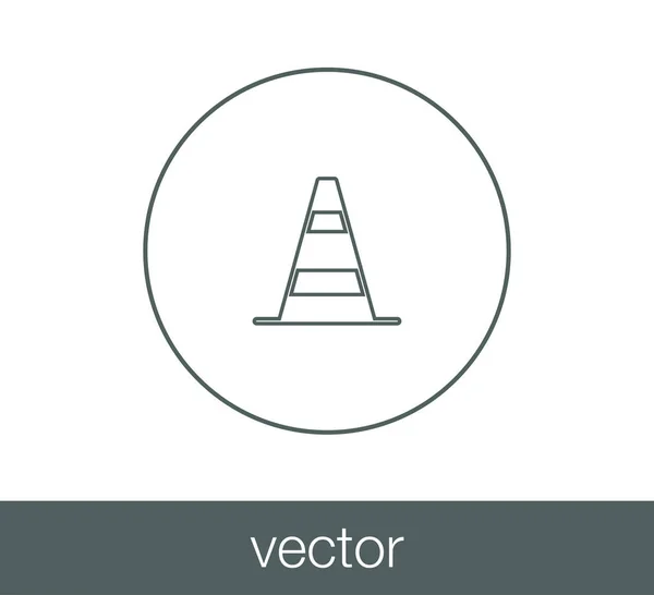 Icône barrière de construction — Image vectorielle
