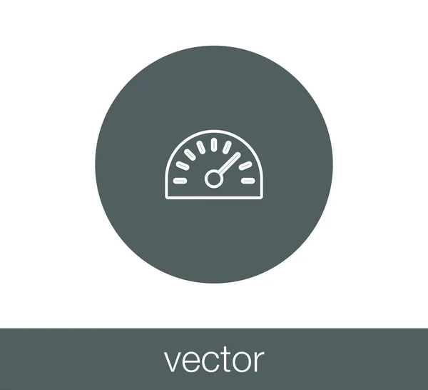 Ikona webové rychloměru. — Stockový vektor