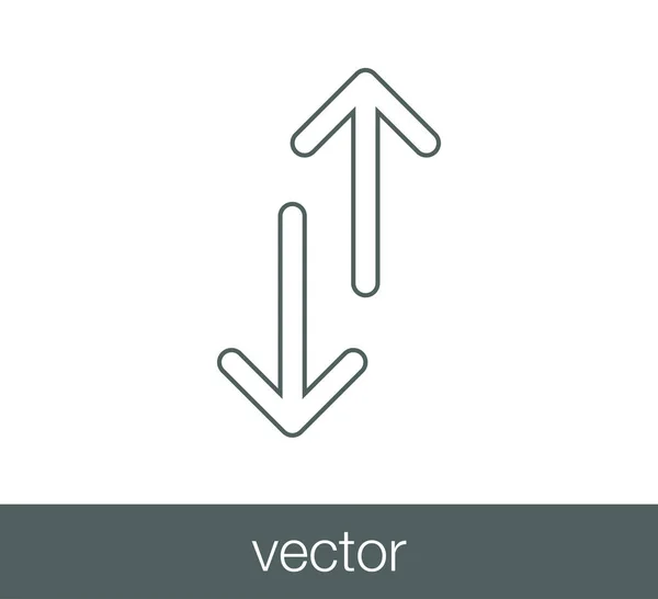 Transfert des flèches icône . — Image vectorielle