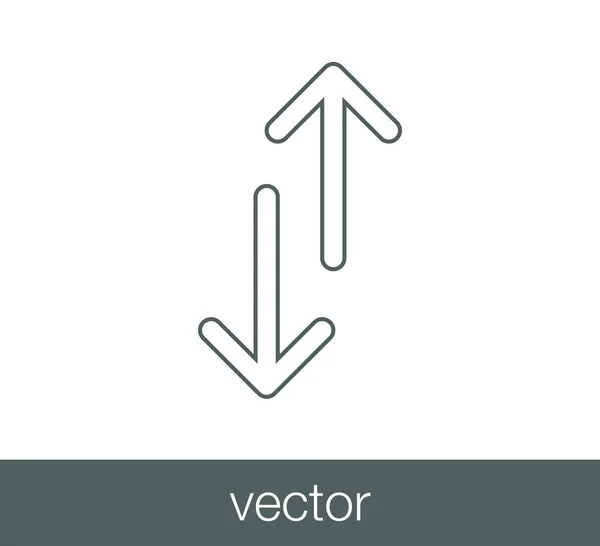 Ícone de setas de transferência . — Vetor de Stock