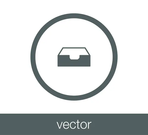 Icono del buzón . — Vector de stock