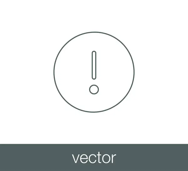 Ícone de sinal de atenção —  Vetores de Stock