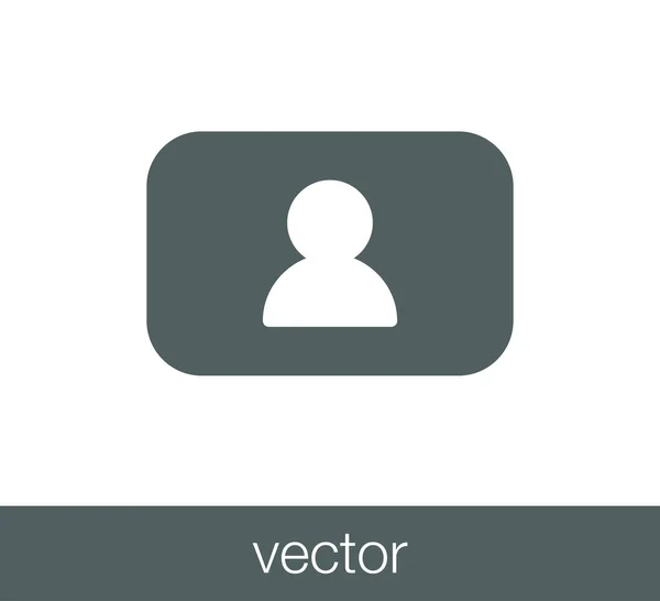 Imagen icono plano . — Vector de stock