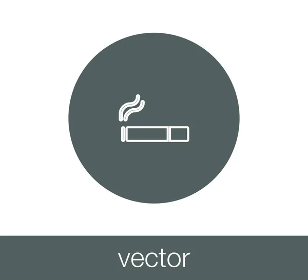 Área de fumadores signo icono — Vector de stock