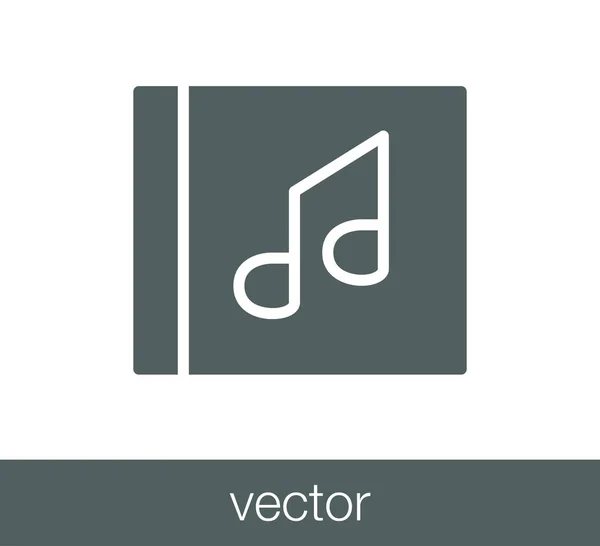 Music note icon. — Stock Vector