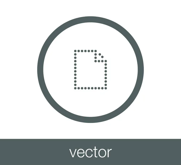 Icono de documento simple . — Vector de stock