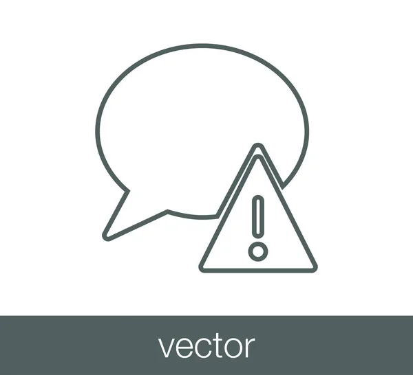 Icono del chat. Icono de comentario — Vector de stock