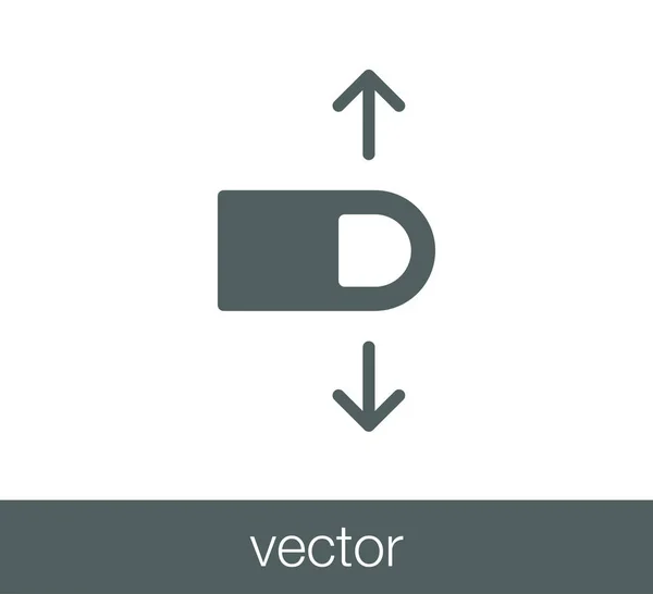 Toca el icono del gesto . — Vector de stock