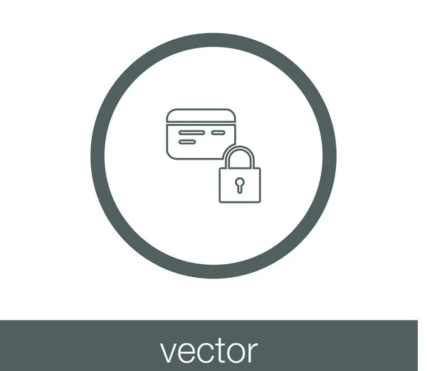 Icono de tarjeta de crédito. — Vector de stock