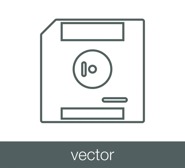 Icono de disco de almacenamiento — Vector de stock
