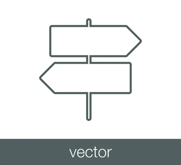 Значок знака "Перекресток" . — стоковый вектор
