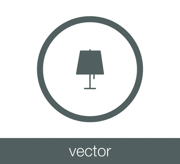 Symbol für Schreibtischlampe — Stockvektor