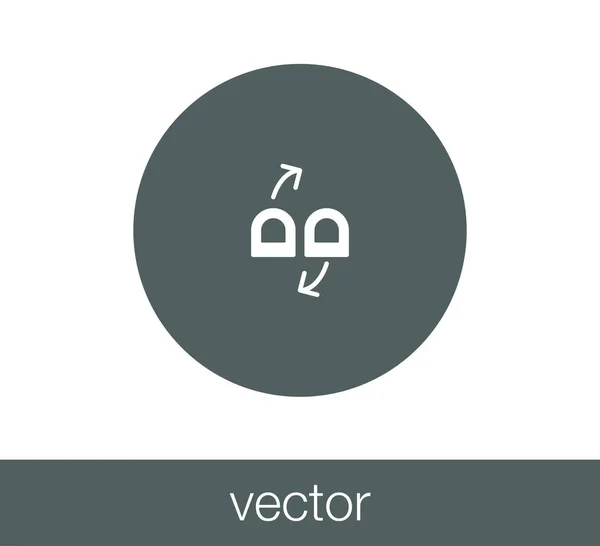 Toca el icono del gesto . — Vector de stock