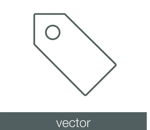 Etiqueta de marcador icono — Vector de stock