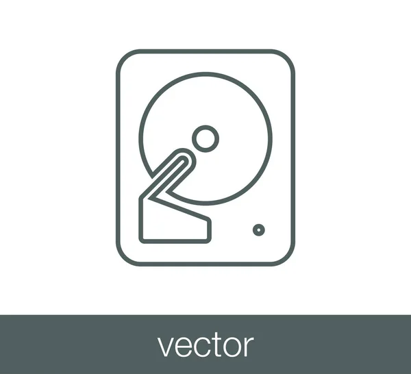 Icône de disque de stockage — Image vectorielle