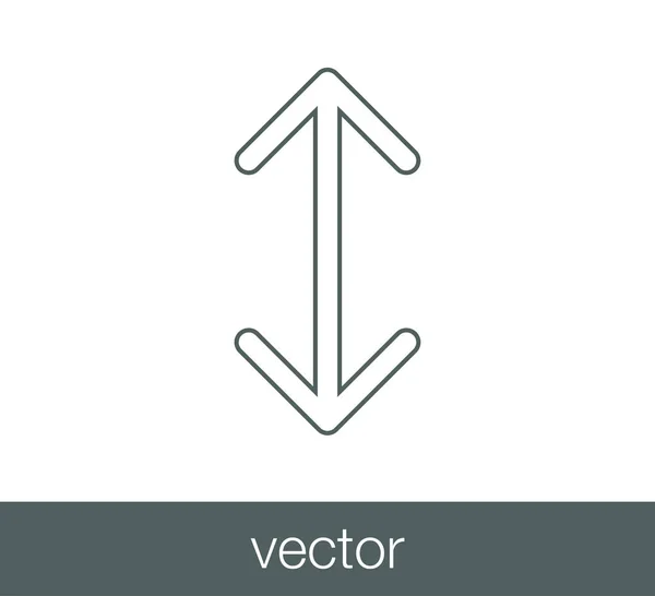 Faire défiler l'icône web . — Image vectorielle