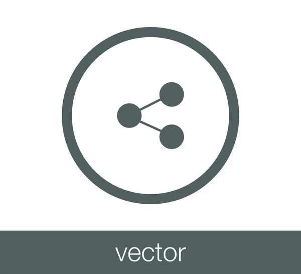 Icono de red social . — Vector de stock
