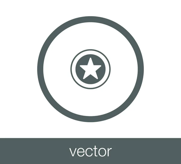 Star web icon — Stock Vector