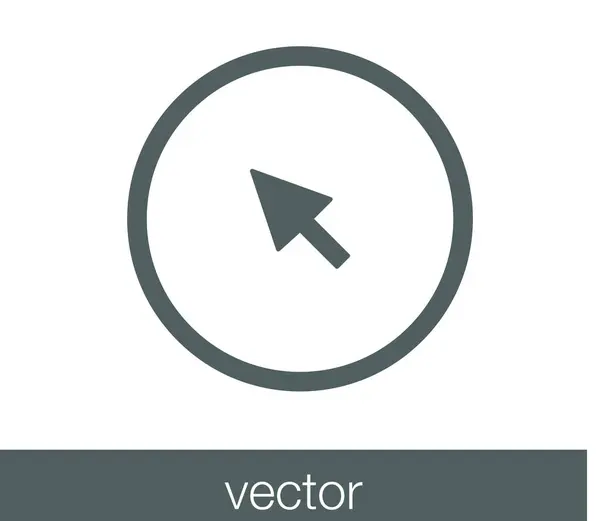 Ícone cursor ponteiro . — Vetor de Stock