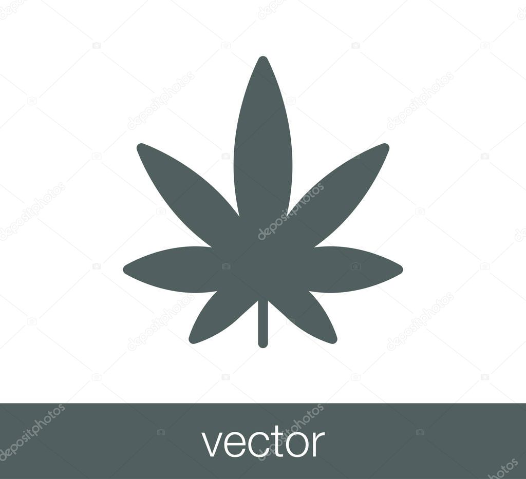 Cannabis simple icon