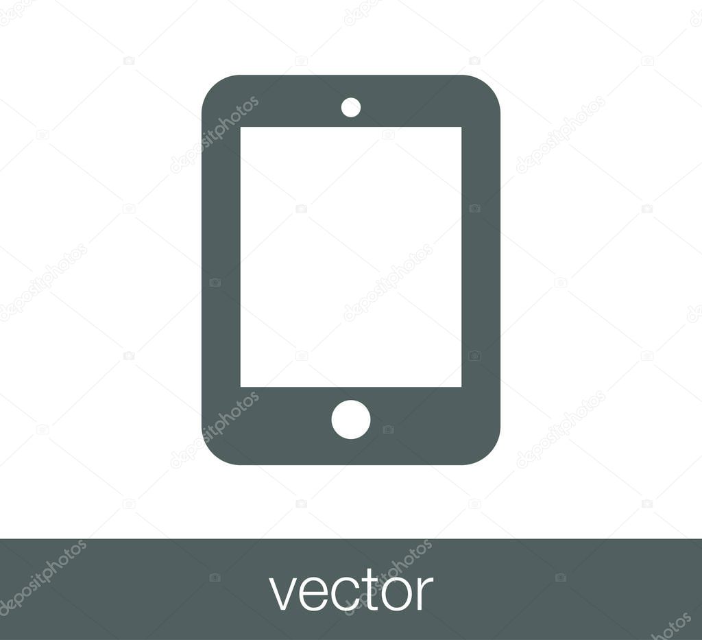 Tablet flat icon