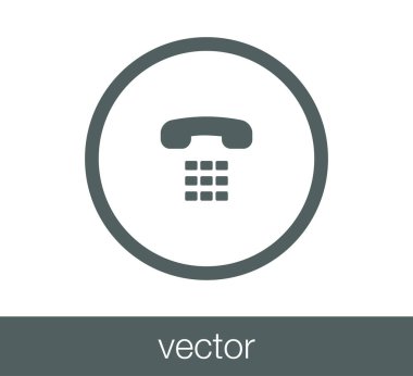 Telefon Düz Simgesi