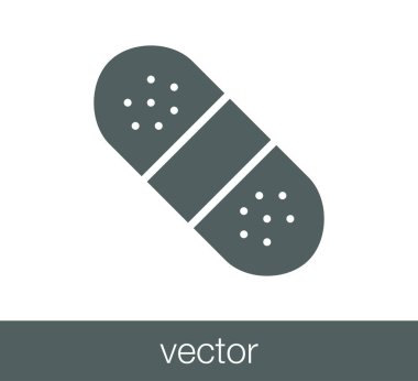 Alçı düz simgesi.
