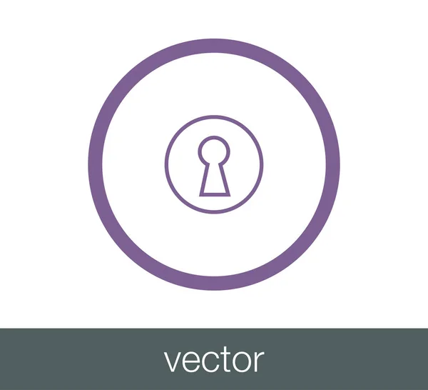 Bloquear icono web . — Vector de stock