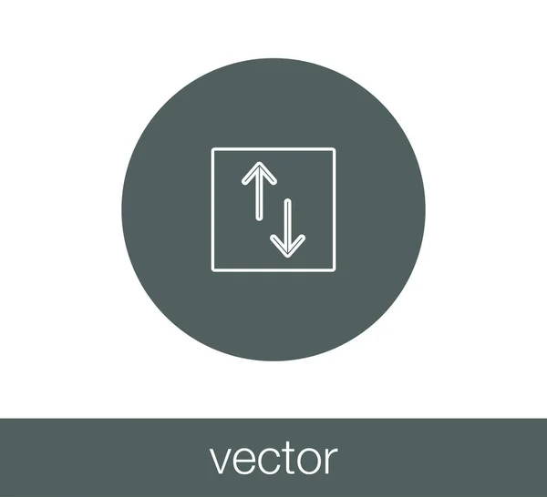 Ícone de setas de transferência . — Vetor de Stock