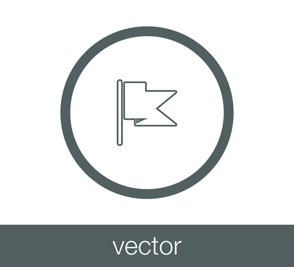 Bandiera icona web — Vettoriale Stock