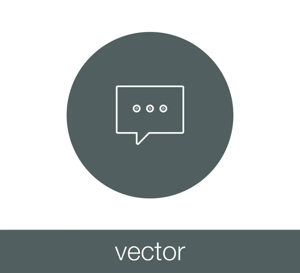 Icono del chat. Icono de comentario — Vector de stock