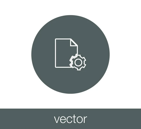 Icono del documento manual . — Vector de stock